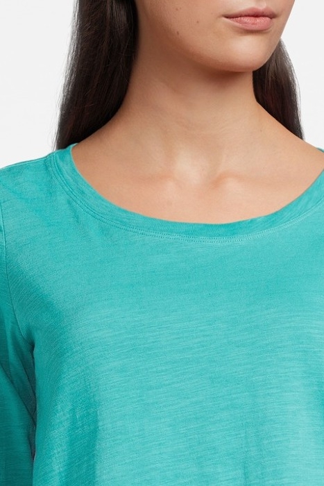 T-SHIRT JERSEY LONG SLEEVES 81101358 DARK TURQUOISE 4
