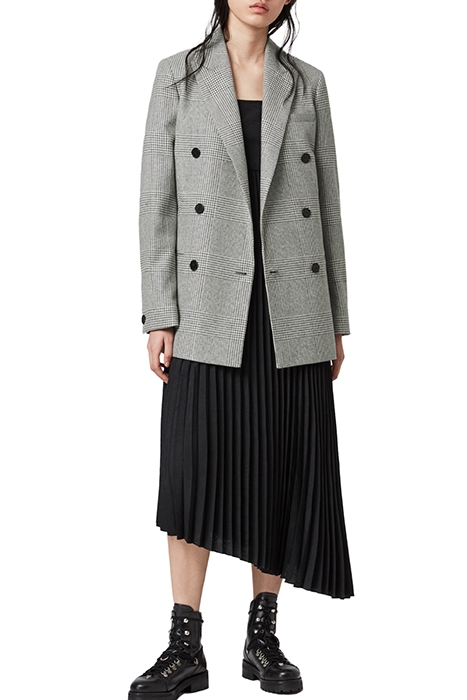 ASTRID CHECK BLAZER LIGHT GREY/ECRU 2