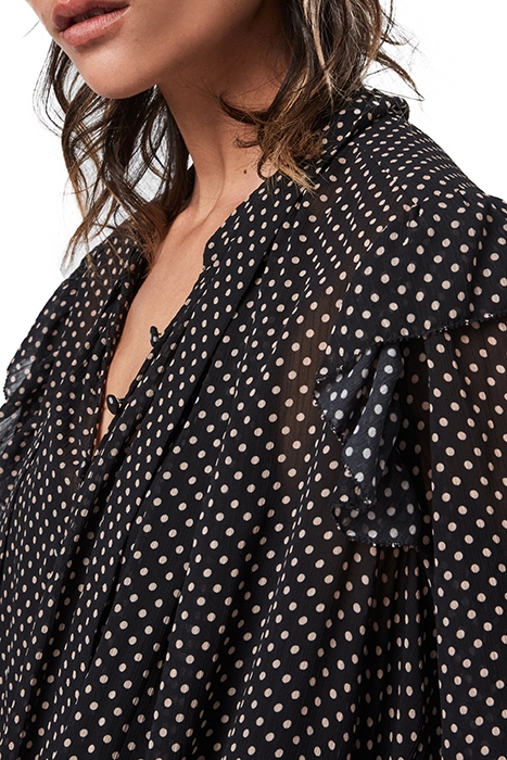 LARA DOT DRESS BLACK 4