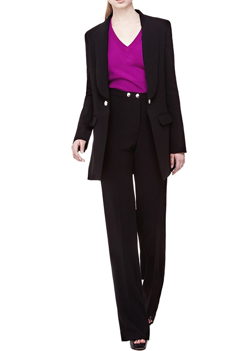 SMOOTH LONG BLAZER JET BLACK W/ FROST G 3