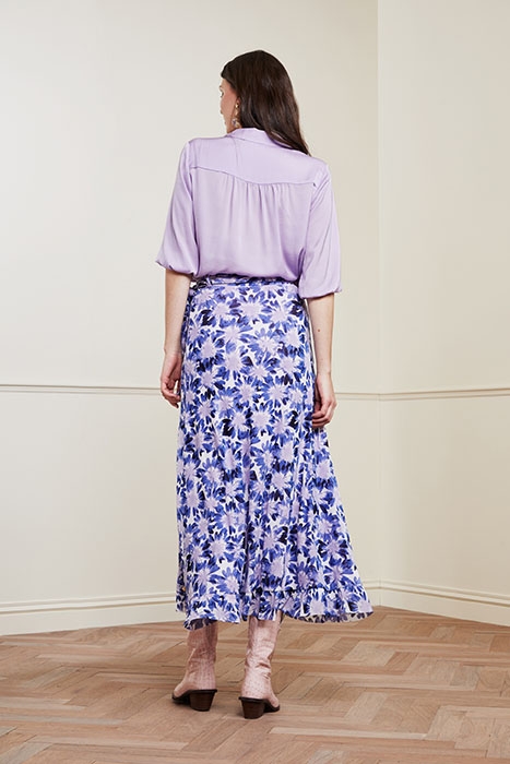 BOBO FRILL SKIRT CREAM WHITE/LILAC 2