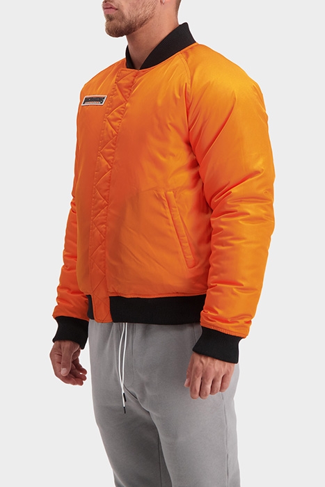 F-21 BOMBER JACKET BLACK/ORANGE 4
