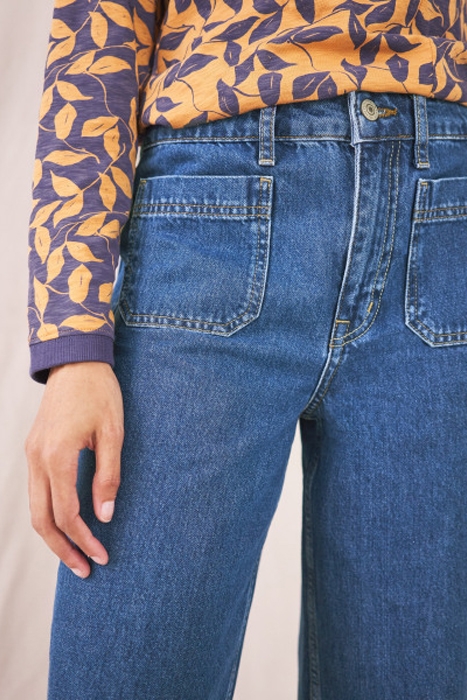 BOBBY RELAXED WIDE LEG JEAN MID DENIM 2