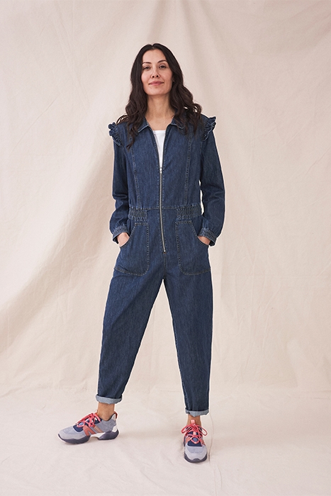 FLORENCE DENIM BOILERSUIT DK DENIM 2