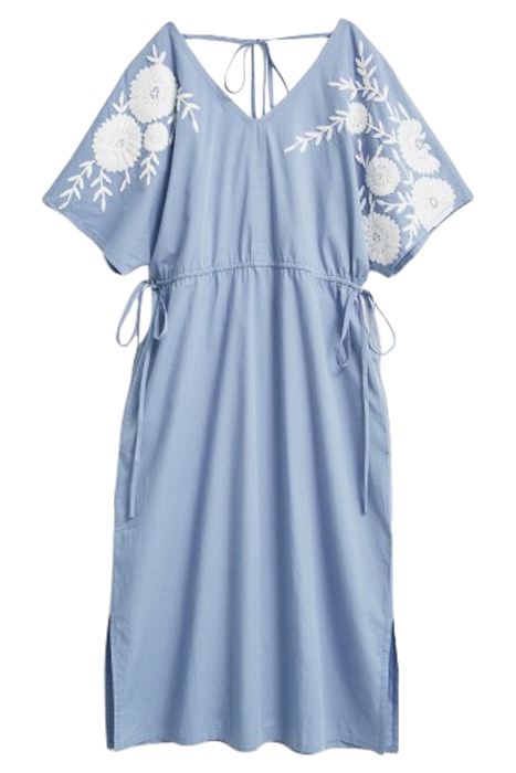 TILDA EMBROIDERED DRE MID BLUE 1