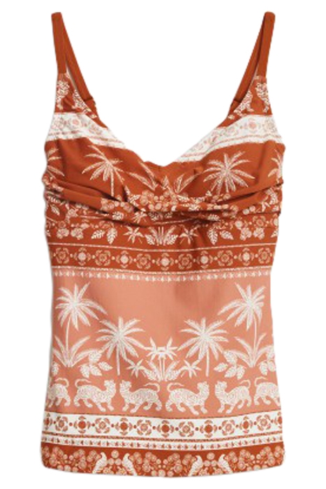 SUNSET TANKINI TOP ORANGE MLT 1