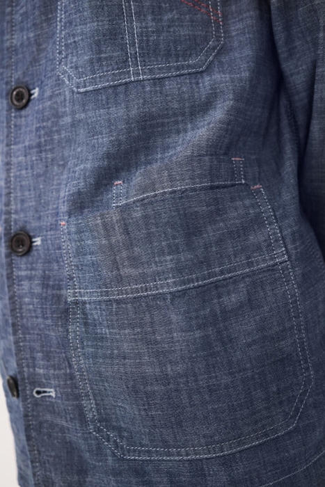 DEMPSEY BAKERS JACKET CHAMB BLUE 4