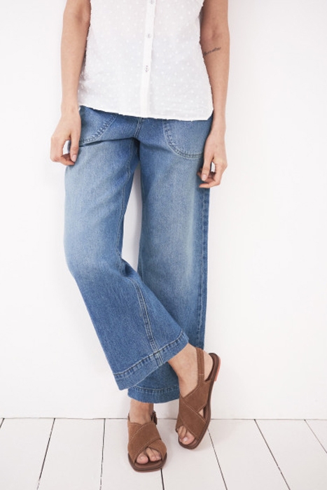 TIA WIDE LEG CROPPED JEAN DENIM 2
