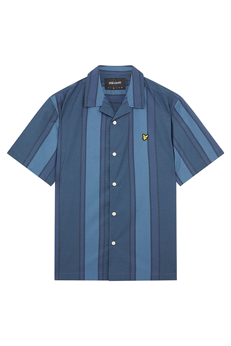 VERTICAL STRIPE RESORT SHIRT SLATE BLUE/ NAVY 5