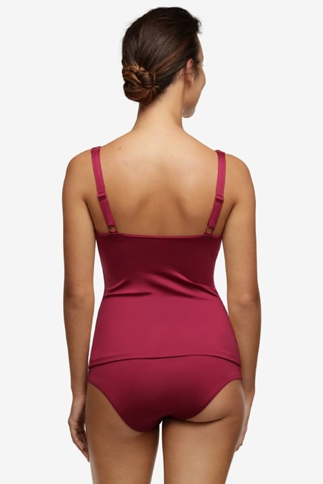 SW TANKINI WF TSHIRT COVERING BODINE UN DARK FUSHIA 2