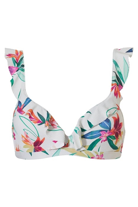 SW BRA TSHIRT BOWIE WHITE PARADISE BRIGHT FLOWER 1