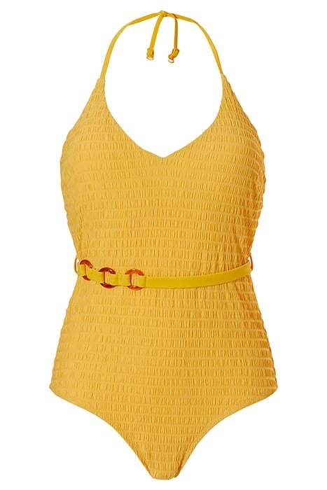 SW 1P WF TSHIRT PLUNGE BRIDGET BANANA MANDARINE 2