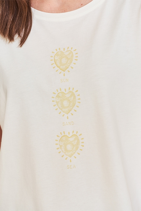 SANDY GRAPHIC TEE WHITE MLT 4