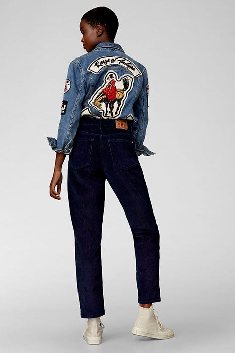 CAROLINE CROPPED DARK INDIGO CORD DARK INDIGO CORD 3