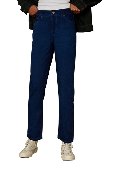 CAROLINE CROPPED NAVY RECYCROM NAVY RECYCROM 1