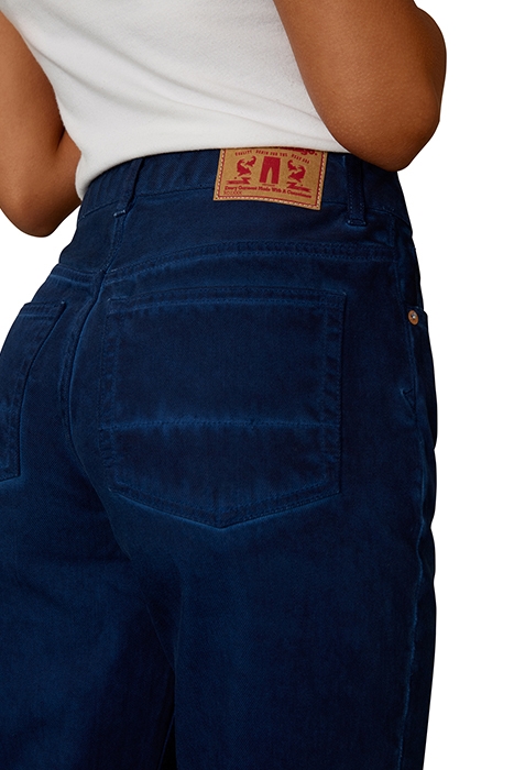 CAROLINE CROPPED NAVY RECYCROM NAVY RECYCROM 4