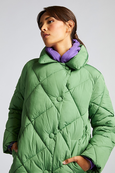 QUILTED NYLON COAT EVERGREEN 4