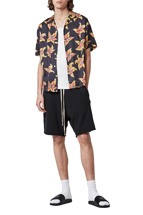 HIBISCUS SS SHIRT JET BLACK 3