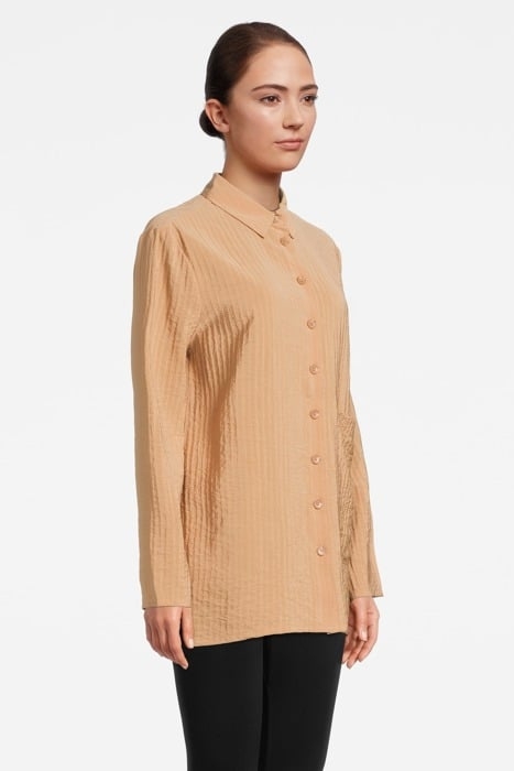 NORELL STRUCTURED SHIRT L/S FADED SAND 4
