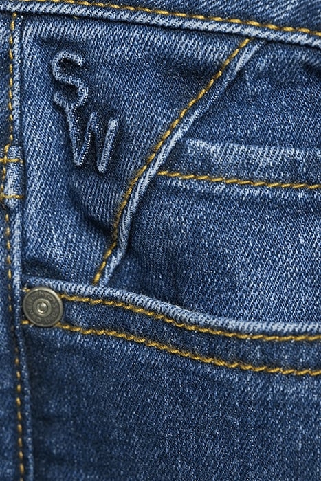 TROUSER WOVEN MID BLUE DENIM 5