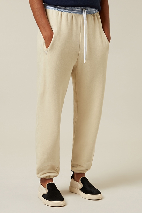 LOOSE JOGGER PAPER FLEECE BISCUIT 1