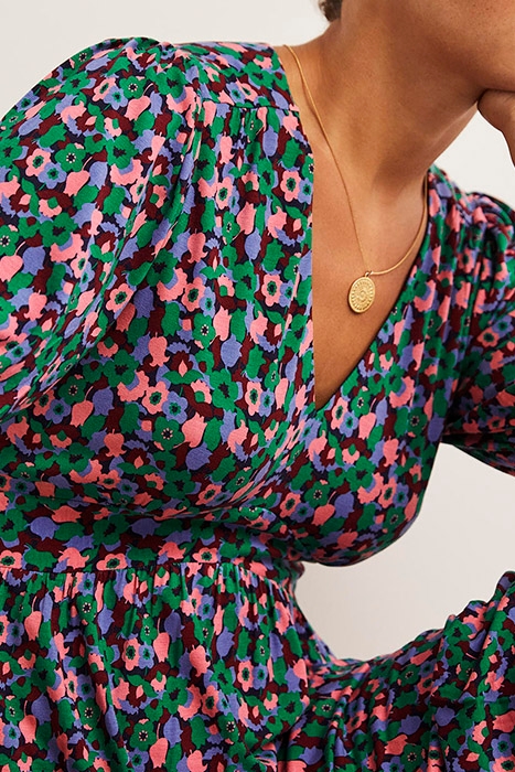 TIERED JERSEY MAXI TEA DRESS LGR 4