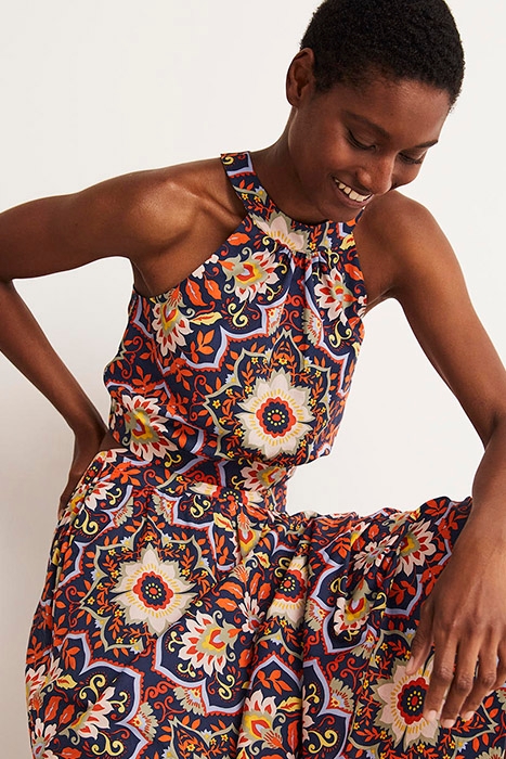 JESSICA HALTERNECK CO-ORD TOP NVY 4