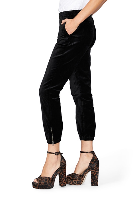 MAYSLIE VELVET JOGGER BLACK OVERDYE 4