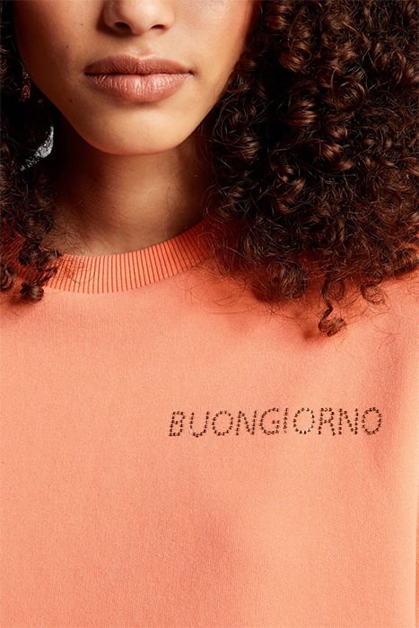 ORGANIC FELPA SWEAT T-SHIRT PAPAYA 3