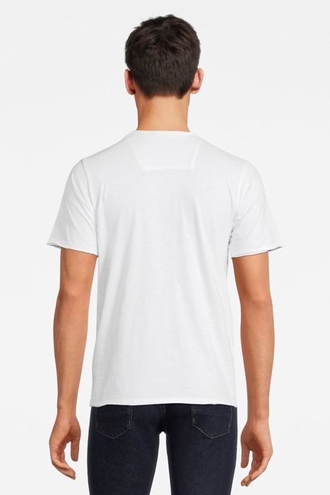 BASIC V-NECK TEE SLUB JERSEY WHITE 3