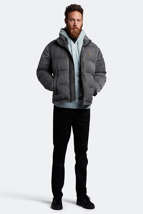 FUNNELLED PUFFER JACKET JET BLACK 3