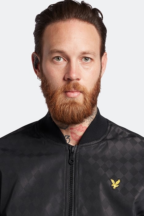 BALLOON SLEEVE SATEEN BOMBER JET BLACK 4