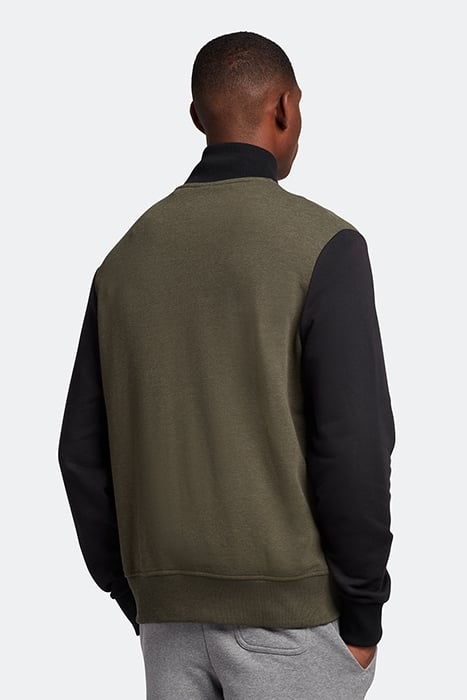 BLOCK MARL TRACK TOP OLIVE MARL/JET BLACK 2