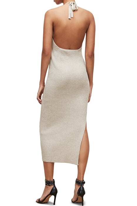 LEXI HALTER DRESS OYSTER SILVER 2