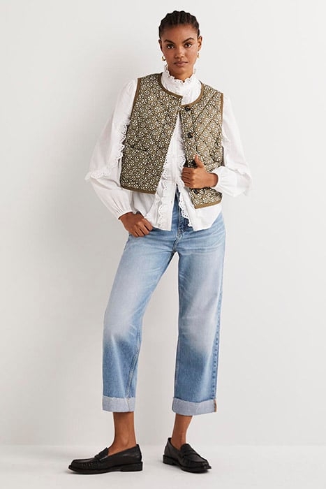 RELAXED STRAIGHT TURN UP JEANS DEN 3