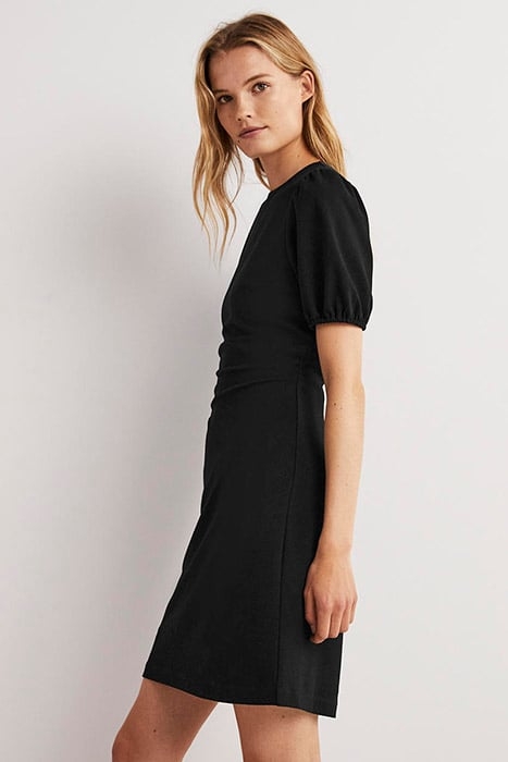 CUT OUT JERSEY MINI DRESS BLK 2
