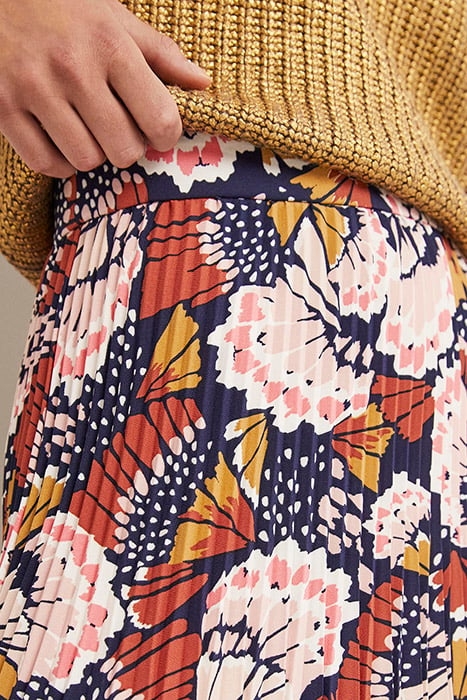 PLEATED CREPE MIDI SKIRT MPT 4