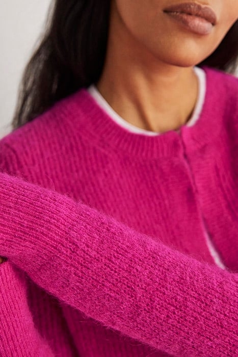 RIB KNIT BOLERO PNK 6