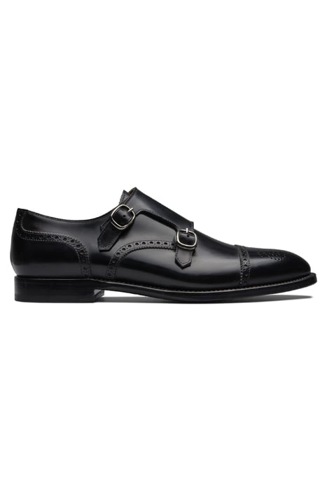 BLACK DOUBLE MONK STRAP 1