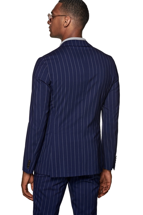 Mid Blue Striped Havana Suit 4