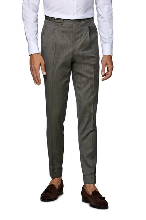 Green Herringbone Havana Suit 2