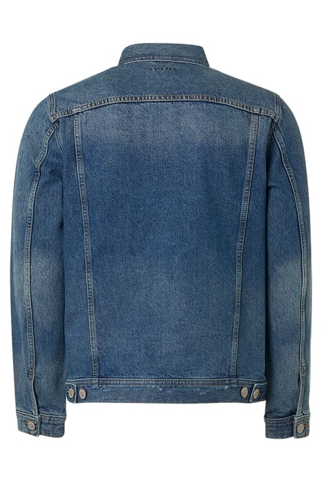 JACKET SHORT FIT DENIM RECYCLED COTTON INDIGO 6