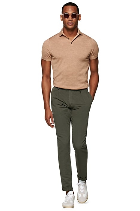Mid Green Pleated Campo Chino 4