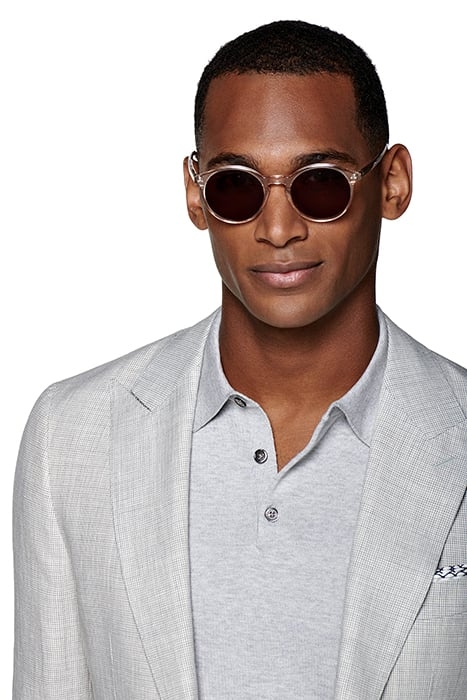 LIGHT GREY HOUNDSTOOTH HAVANA BLAZER 5