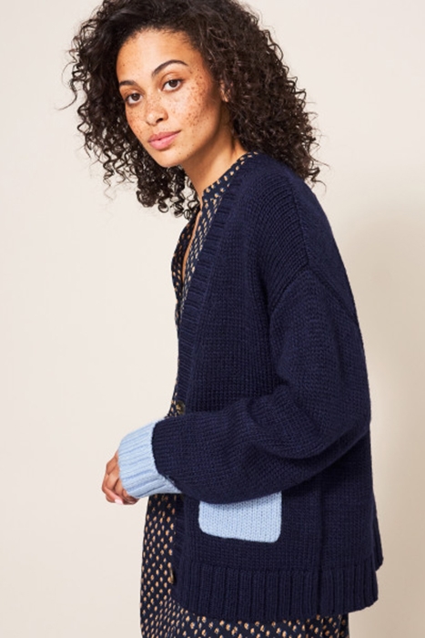 SNUG KNITTED CARDI DARK NAVY 3