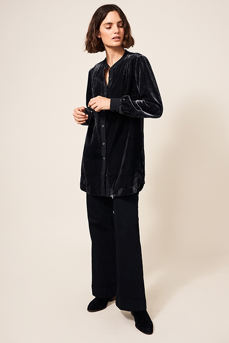 DAKOTA VELVET TUNIC DARK GREY 2