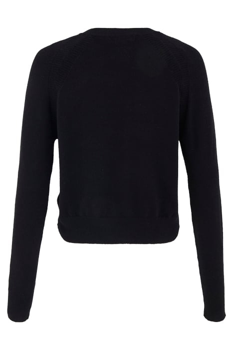 SUPERSOFT DOUBLE RAGLAN CREW BLACK 2