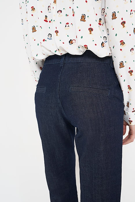 BLEACHED CROPPED SLIM JEANS WITH SLITS BRUT 6