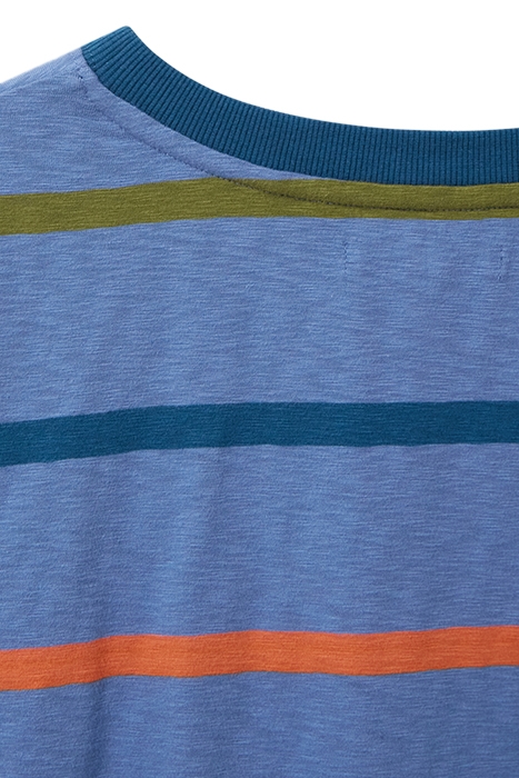 CASSIE WIDE STRIPE TEE NAVY MULTI 4