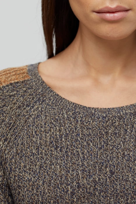 WOMEN CREW NECK SHORT SLEEVE KNITS BLACK 7